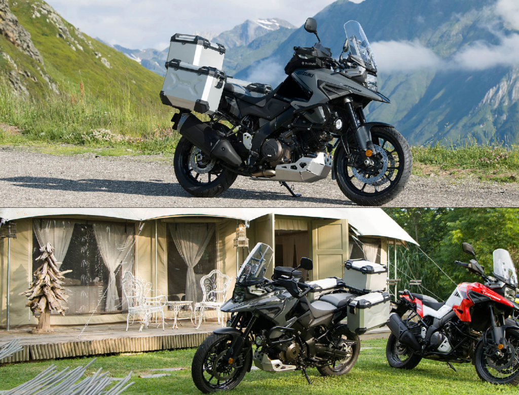 A Suzuki V-Strom 1050 két színben érhető el. Fekete és piros színekben. 